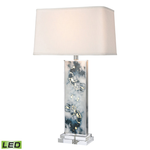 Elk Lighting Elk Lighting Everette Blue & Clear LED Table Lamp with Rectangle Shade H0019-8002-LED