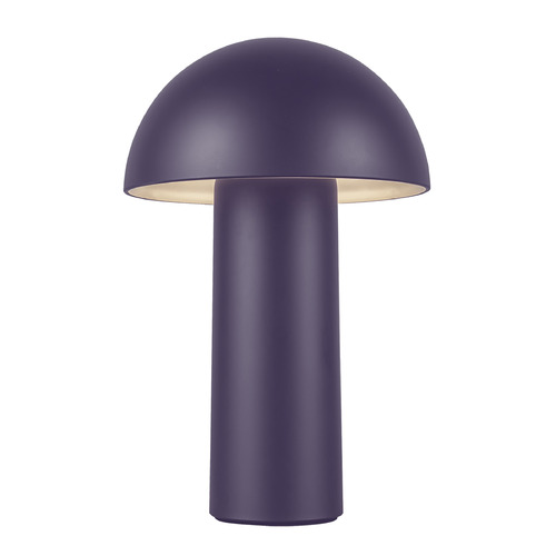 Kuzco Lighting Setas Navy Blue LED Table Lamp with Bowl / Dome Shade