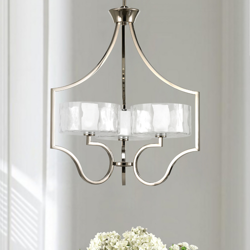 Caress Pendant in Polished Nickel by Progress Lighting