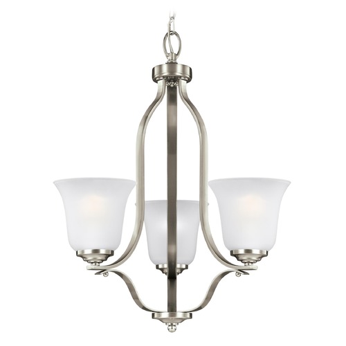 Emmons Brushed Nickel Chandelier by Generation Lighting