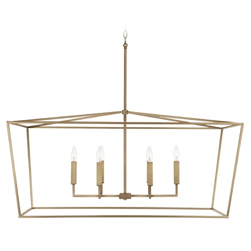 Thea 42-Inch Linear Lantern in Aged Brass by Capital Lighting