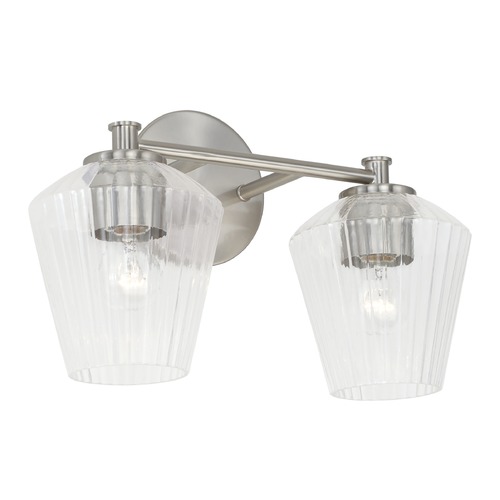Capital Lighting Beau 15-Inch Vanity Light in Brushed Nickel by HomePlace by Capital Lighting 141421BN-507