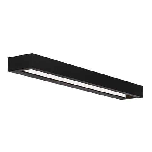 Open Bar Black LED Vertical Bathroom Light by Modern Forms