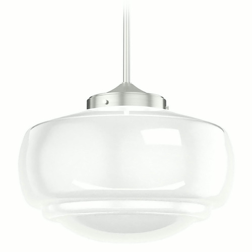 Hunter Fan Company Hunter Fan Company Saddle Creek Brushed Nickel Pendant Light with Mushroom Shade 19194