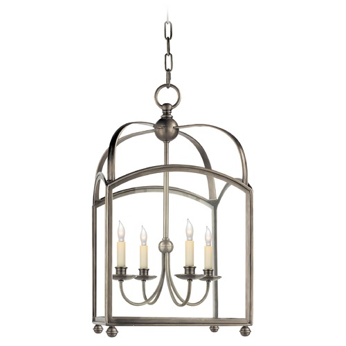 Visual Comfort Signature Collection E.F. Chapman Arch Top Lantern in Antique Nickel by Visual Comfort Signature CHC3422AN