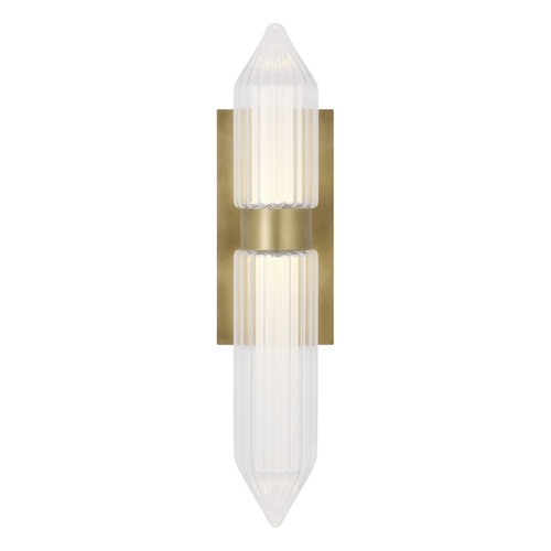 Visual Comfort Modern Collection Langston 18-Inch LED Sconce in Plated Brass by Visual Comfort Modern 700WSLGSN18BR-LED927