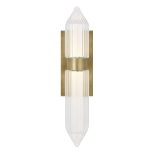 Langston 18-Inch LED Sconce in Plated Brass by Visual Comfort Modern