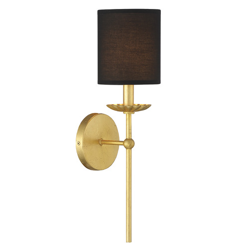 Meridian 18.5-Inch High Wall Sconce in True Gold by Meridian M90079TG