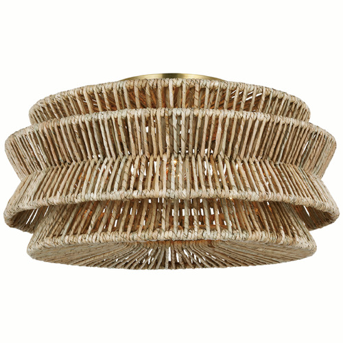 Chapman & Myers Antigua Semi-Flush Mount in Brass by VC Signature