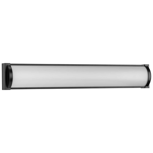 LED Linear Vanity from the Barril Led Collection in Matte Black Finish
