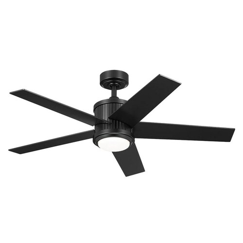Brahm Satin Black LED Ceiling Fan by Kichler Lighting