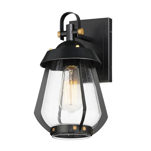 Maxim Lighting Mariner Black & Antique Brass Outdoor Wall Light by Maxim Lighting 30620CDBKAB