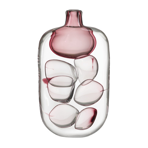 Currey and Company Vicolino Clear & Purple Vase