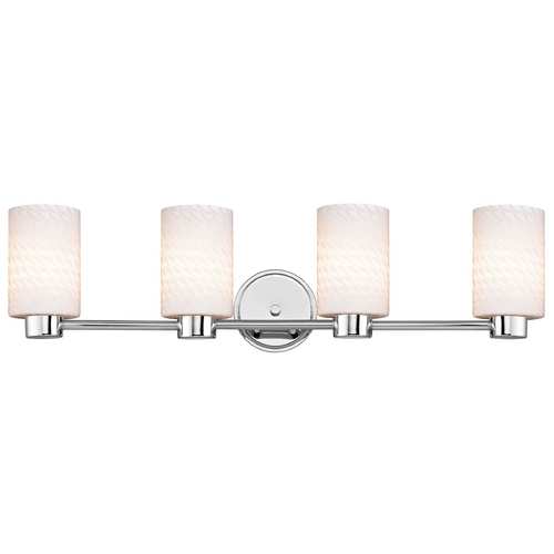 Design Classics Lighting Aon Fuse Chrome Bathroom Light 1804-26 GL1020C