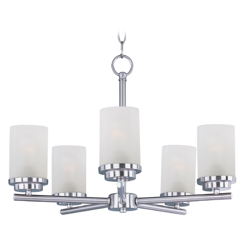 Corona Satin Nickel Chandelier by Maxim Lighting