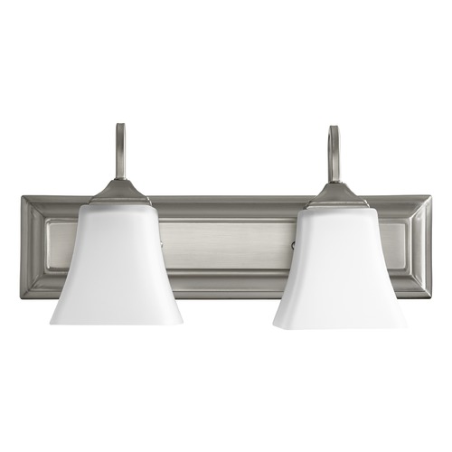 Quorum Lighting Satin Nickel Bathroom Light by Quorum Lighting 5104-2-65