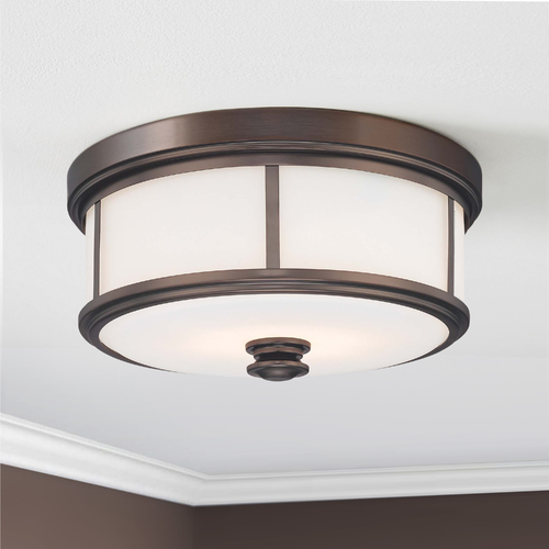 Harvard Court Bronze Flush Mount by Minka Lavery
