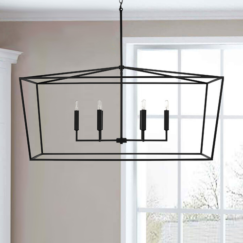 Thea 6-Light Matte Black Linear Light by Capital Lighting