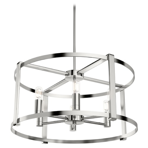 Hunter Fan Company Astwood Polished Nickel Chandelier by Hunter Fan Company 19000