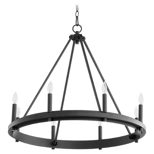 Quorum Lighting Aura Noir Chandelier by Quorum Lighting 611-8-69