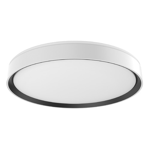 Kuzco Lighting Essex 19.75-Inch LED Flush Mount Ceiling Light in White & Black by Kuzco Lighting FM43920-WH/BK