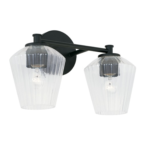 Capital Lighting Beau 15-Inch Vanity Light in Matte Black by HomePlace by Capital Lighting 141421MB-507