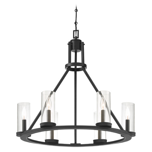Nerito Matte Black Chandelier by Eurofase Lighting