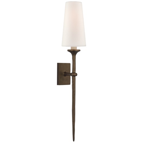 Visual Comfort Signature Collection Julie Neill Iberia Sconce in Antique Bronze Leaf by Visual Comfort Signature JN2075ABLL
