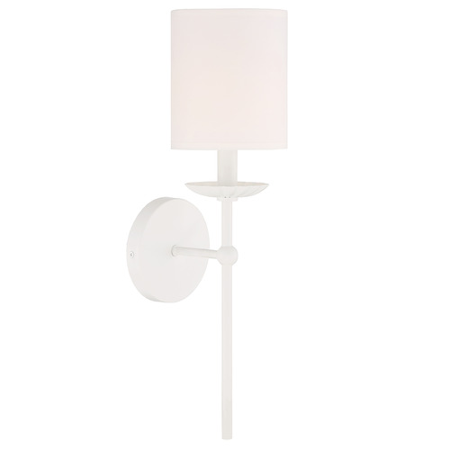 18.5-Inch High Wall Sconce in White by Meridian
