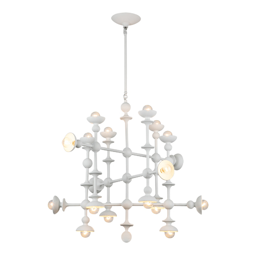 Alora Lighting Cadence 30-Inch Chandelier in Antique White by Alora Lighting CH328129AW