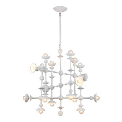 Cadence 30-Inch Chandelier in Antique White by Alora Lighting