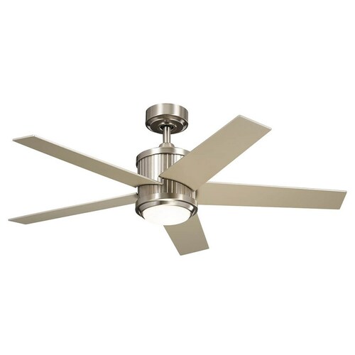 Kichler Lighting Brahm Brushed Stainless Steel LED Ceiling Fan by Kichler Lighting 300048BSS