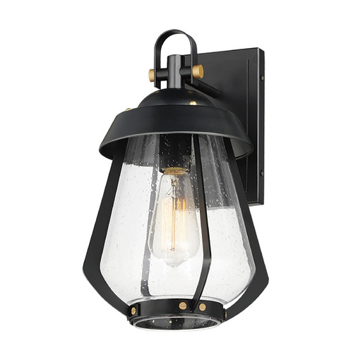 Maxim Lighting Mariner Black & Antique Brass Outdoor Wall Light by Maxim Lighting 30622CDBKAB