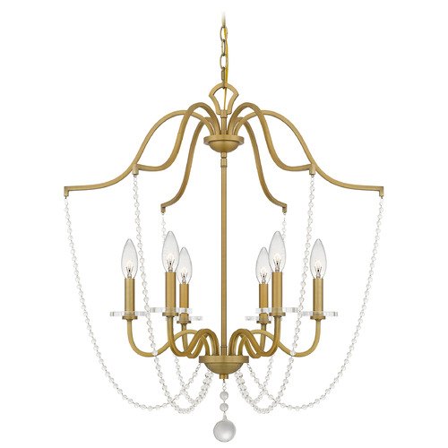 Quoizel Lighting Sunday Aged Brass Chandelier