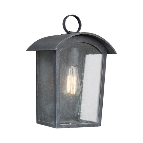 Generation Lighting Hodges 13.75-Inch Outdoor Wall Light in Ash Black by Generation Lighting OL13301ABLK