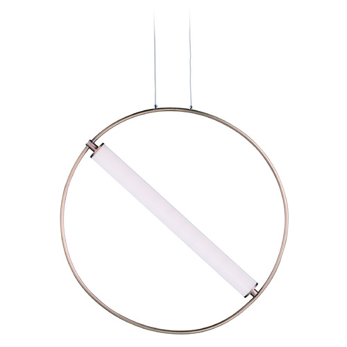 ET2 Lighting Flare 23.75-Inch LED Pendant in Black & Soft Gold by ET2 Lighting E23275-93BKSFTG