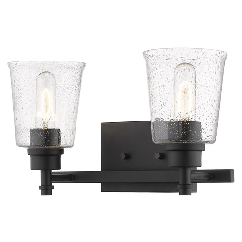 Z-Lite Bohin Matte Black Bathroom Light by Z-Lite 464-2V-MB