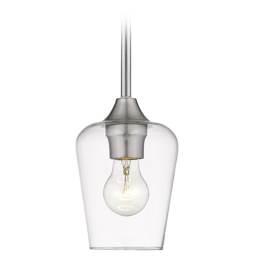 Z-Lite Joliet Brushed Nickel Mini Pendant by Z-Lite 473MP-BN