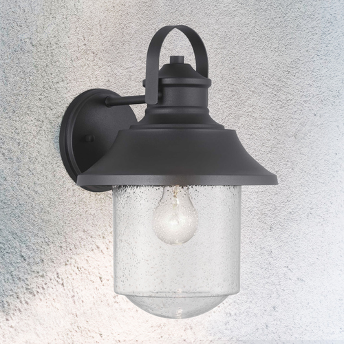 Weldon Black Large Outdoor Wall Light by Progress Lighting