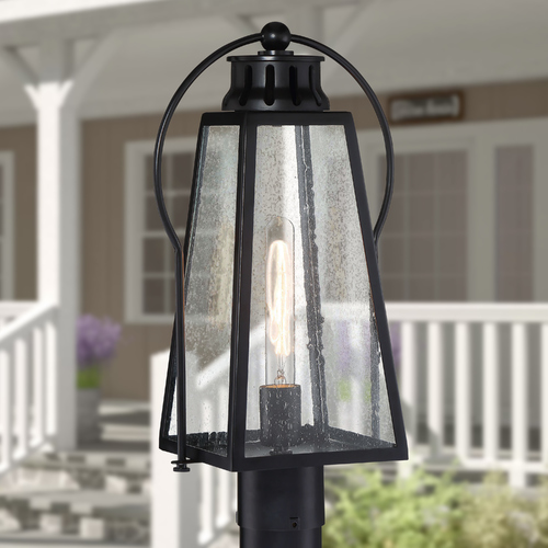 Halder Bridge Matte Black Post Light by Minka Lavery