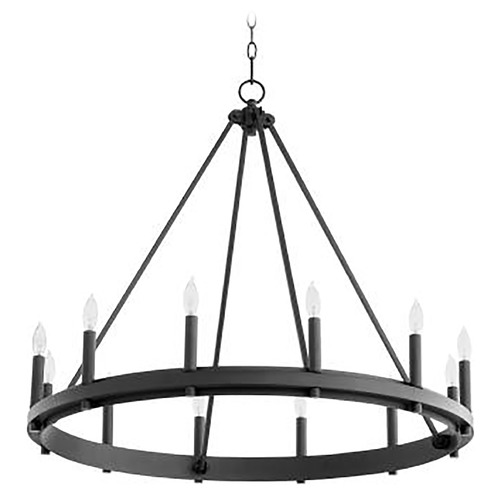 Aura Noir Chandelier by Quorum Lighting