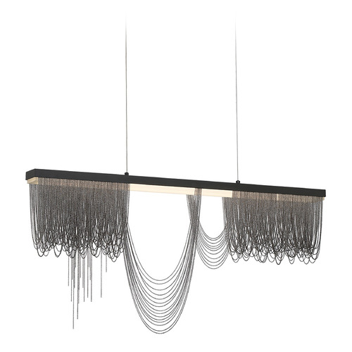 Eurofase Lighting Tenda 36-Inch Linear LED Chandelier in Black by Eurofase Lighting 39283-023