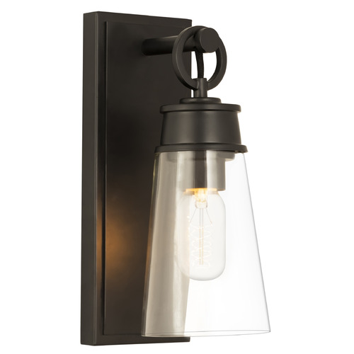 Z-Lite Wentworth Matte Black Sconce by Z-Lite 2300-1SS-MB