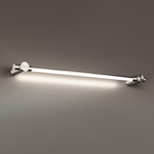 Modern Forms by WAC Lighting Cadence Brushed Nickel LED Vertical Bathroom Light by Modern Forms WS-54127-BN