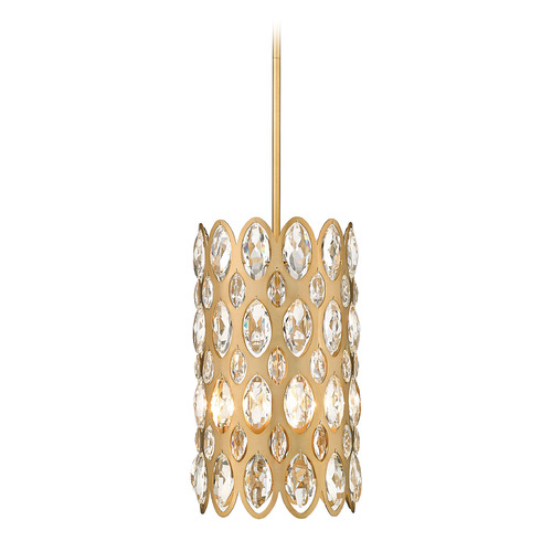 Z-Lite Dealey Heirloom Brass Mini Pendant by Z-Lite 822P9-HB