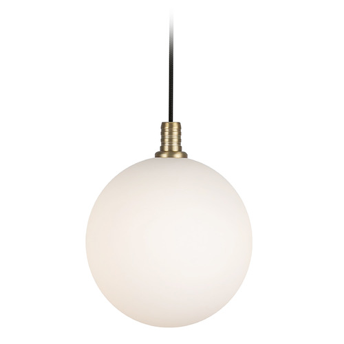 Kuzco Lighting Bolla Brushed Gold LED Mini-Pendant Light with Globe Shade