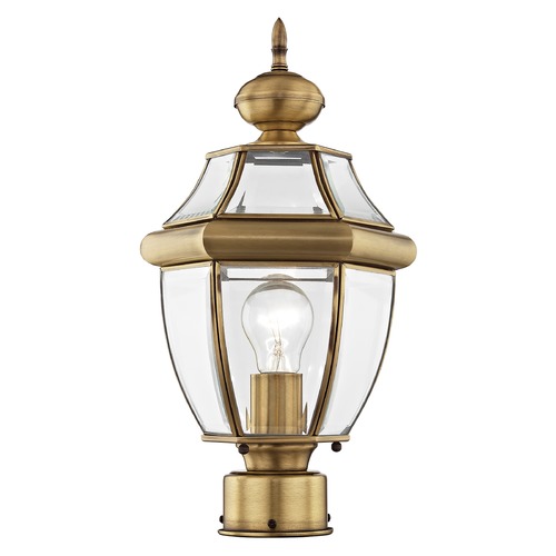 Livex Lighting Livex Lighting Monterey Antique Brass Post Light 2153-01