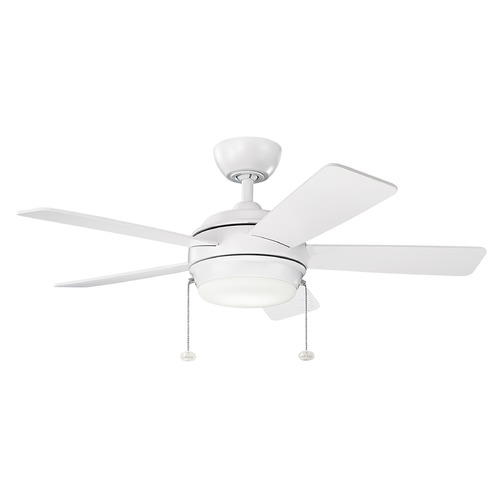 Starkk 42-Inch Matte White LED Fan by Kichler Lighting