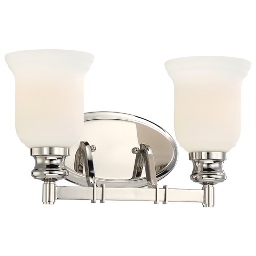 Minka Lavery Minka Audrey's Point Polished Nickel Bathroom Light 3292-613