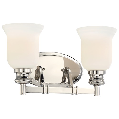 Minka Lavery Audrey's Point Polished Nickel Bathroom Light by Minka Lavery 3292-613